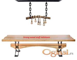 Ariš sto  MASIV 1             100x300x79 cm